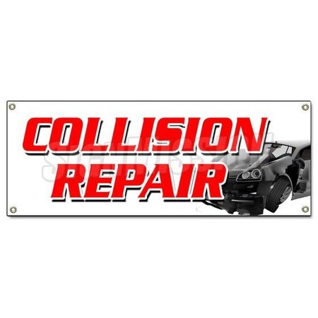 SIGNMISSION COLLISION REPAIR BANNER SIGN body shop painting auto car automotive B-Collision Repair